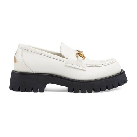 gucci white loafers|gucci fringe loafer.